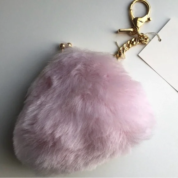 UGG l Fuzzy Coin Key FOB Pouch l Pink NWT - Picture 6 of 10